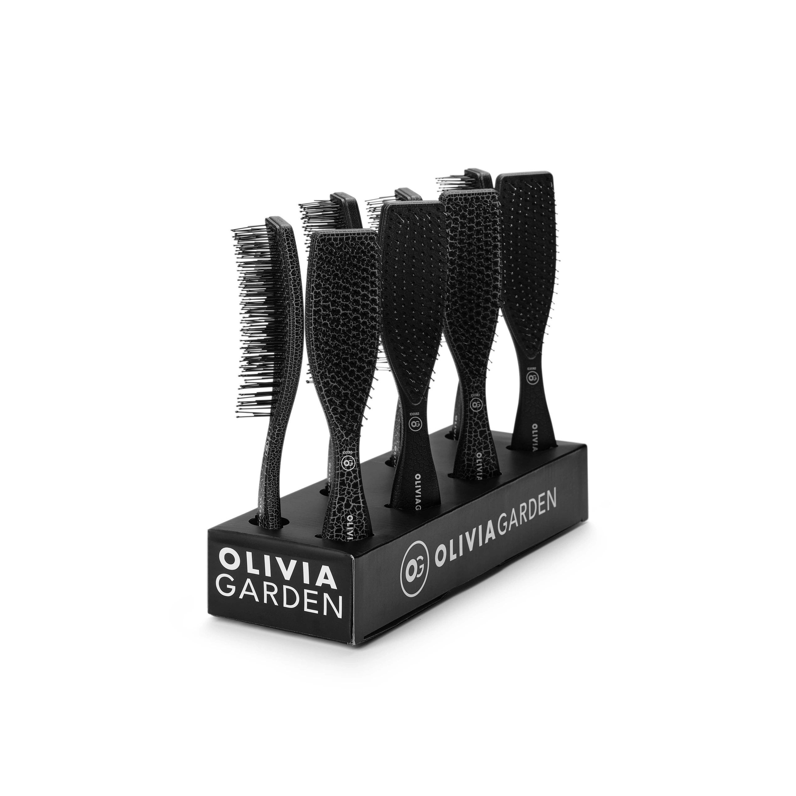 Olivia Garden Expert Style Vent - Nylon Bristles Gold & Brown - Image 11