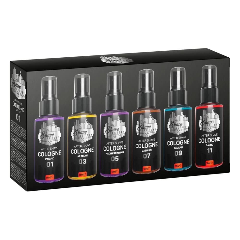 The Shave Factory No. 01 After Shave Cologne Giftset 6 x 50 ml