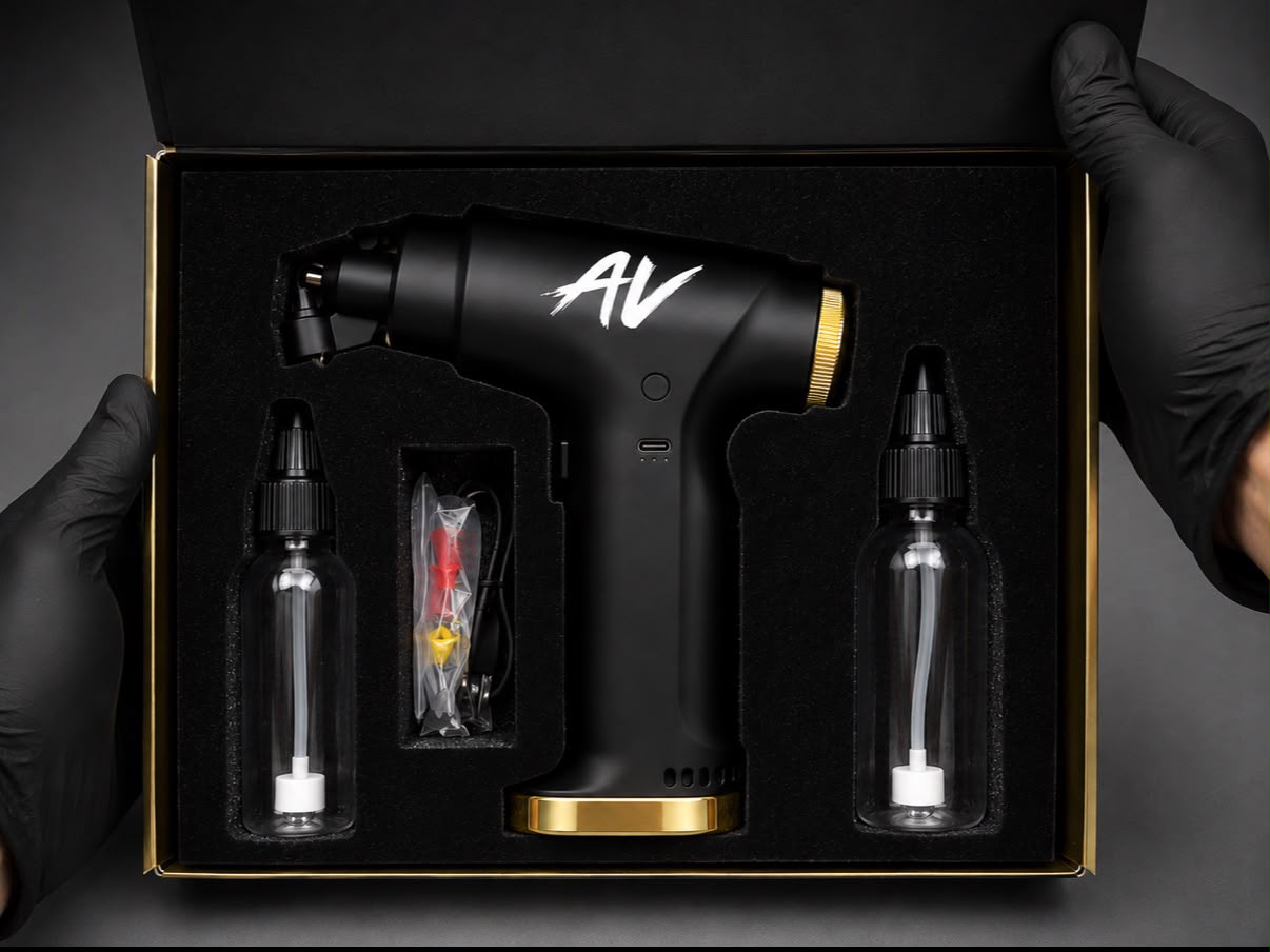 AV No-Clog Cordless Airbrush - Svart - Image 3